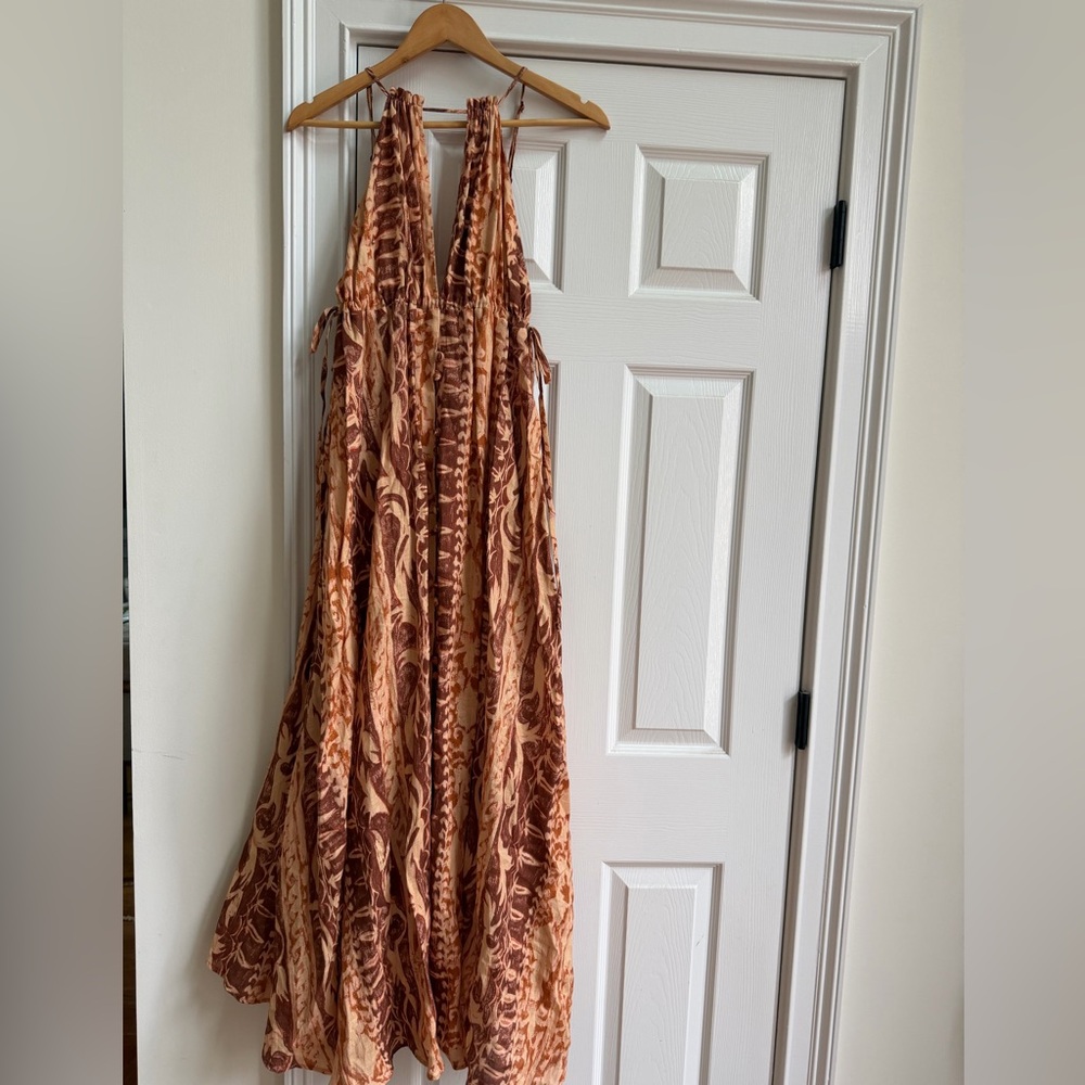 Cult Gaia Linen Maxi Dress